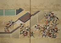 An illustration from The Fujiwara Chapter (Fujiwara no maki 藤原の巻) (1661)