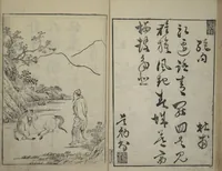 An illustration from Primer on Eight Varieties of Painting (Hasshu gafu 八集画譜) (1672)