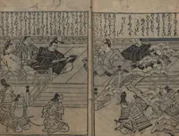 An illustration from Illustrations of Japanese Painting Themes (Yamato-e zukushi 大和絵づくし) (1686)