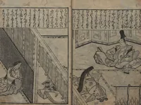 An illustration from Illustrations of Japanese Painting Themes (Yamato-e zukushi 大和絵づくし) (1686)