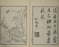 An illustration from Primer on Eight Varieties of Painting (Hasshu gafu 八集画譜) (1672)