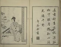 An illustration from Primer on Eight Varieties of Painting (Hasshu gafu 八集画譜) (1672)