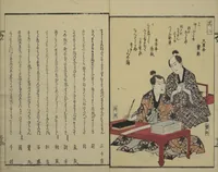 An illustration from Collection of Kyōka Verse with Portraits of Poets in Famous Numerical Groupings (Kyōka meisū gazō shū 狂歌名数画像集) : [volume 1] (1830)