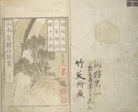 An illustration from Collected Light Verses and Noted Landscapes (Sansui kikan kyōka shū 山水奇観狂歌集) (1820)