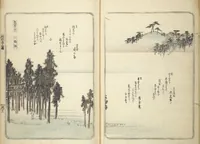 An illustration from Views of Famous Places in Japan (Fusō meisho zue 扶桑名所図会) (1839)