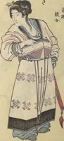An illustration from Album of Suikoden Portraits with Kyōka Poems (Kyōka suikoden gazōshū 狂歌水滸伝画像集) (1829)