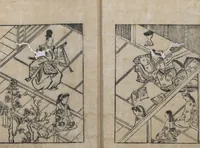 An illustration from The Tale of Bunshō (Bunshō monogatari ぶん志やう物語) : [volume 2] (1685)