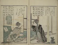 An illustration from Collection of Short Poems in Chinese from Itako (Itako zekku shū 潮来絶句集) (1802)