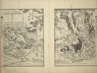 An illustration from An Illustrated New Edition of Suikoden (The Water Margin) (Shinpen suiko gaden 新編水滸画伝) (1805)