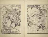 An illustration from An Illustrated New Edition of Suikoden (The Water Margin) (Shinpen suiko gaden 新編水滸画伝) (1805)