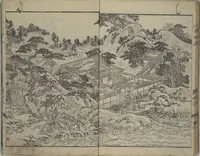 An illustration from The Mountains of Husband and Wife (Onyo imoseyama 阥阦妹背山) (1810)