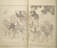 An illustration from Various Pictures by Hokusai (Hokusai soga 北斎麁画) (1820)