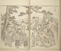 An illustration from Various Pictures by Hokusai (Hokusai soga 北斎麁画) (1820)