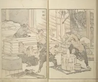 An illustration from Various Pictures by Hokusai (Hokusai soga 北斎麁画) (1820)