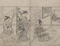 An illustration from The drawing manual: The Evergreens (Ehon Tokiwagusa 絵本常盤草) : [volumes 2-3] (1731)