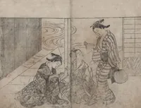 An illustration from The drawing manual: The Evergreens (Ehon Tokiwagusa 絵本常盤草) : [volumes 2-3] (1731)