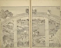 An illustration from One Hundred Views of Mount Fuji (Fugaku hyakkei 富嶽百景) : [volume 2] (1835)