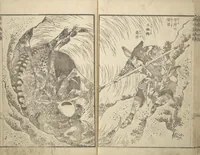 An illustration from Picture Book of Chinese and Japanese Warriors (Wakan ehon sakigake 和漢 絵本魁) (1836)