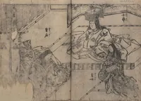 An illustration from One Hundred Women Classified According to Their Rank (Hyakunin joro shinasadame 百人女郎品定) : [volume 1] (1723)