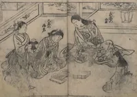 An illustration from One Hundred Women Classified According to Their Rank (Hyakunin joro shinasadame 百人女郎品定) : [volume 1] (1723)