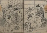 An illustration from One Hundred Women Classified According to Their Rank (Hyakunin joro shinasadame 百人女郎品定) : [volume 2] (1723)