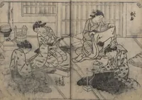 An illustration from One Hundred Women Classified According to Their Rank (Hyakunin joro shinasadame 百人女郎品定) : [volume 2] (1723)