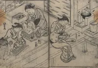 An illustration from One Hundred Women Classified According to Their Rank (Hyakunin joro shinasadame 百人女郎品定) : [volume 2] (1723)