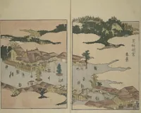 An illustration from Picture Book of the Pleasures of the East (Ehon azuma asobi 画本東都遊) : [volume 1] (1802)