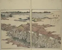 An illustration from Picture Book of the Pleasures of the East (Ehon azuma asobi 画本東都遊) : [volume 2] (1802)