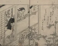 An illustration from Picture Book: Chrysanthemum (Ehon Chiyomigusa 絵本千代見草) : [volumes 2-3] (1755)