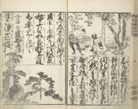 An illustration from A Picture Book on the Communication of Home Precepts part I (Ehon teikin ōrai shohen 絵本庭訓往来初編) (1828)