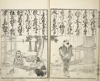 An illustration from A Picture Book on the Communication of Home Precepts part I (Ehon teikin ōrai shohen 絵本庭訓往来初編) (1828)