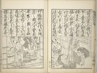 An illustration from A Picture Book on the Communication of Home Precepts part II (Ehon teikin ōrai nihen 絵本庭訓往来二編) (1830)