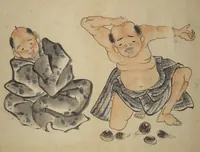 An illustration from A Picture Book of Practice Sketches (Keiko ehon) (1810)