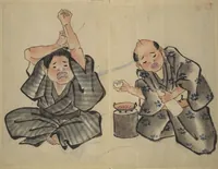 An illustration from A Picture Book of Practice Sketches (Keiko ehon) (1810)