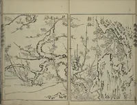 An illustration from A Picture Book on the Study of Paintings (Ehon hitsuryō) (1751)