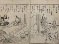 An illustration from True Reflections on the Life and Manners of a Woman (Ehon Masukagami 絵本十寸鏡) : [volumes 1-3] (1748)