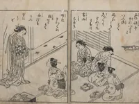 An illustration from True Reflections on the Life and Manners of a Woman (Ehon Masukagami 絵本十寸鏡) : [volumes 1-3] (1748)