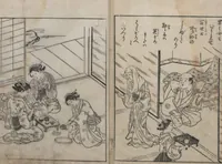 An illustration from True Reflections on the Life and Manners of a Woman (Ehon Masukagami 絵本十寸鏡) : [volumes 1-3] (1748)