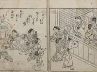 An illustration from True Reflections on the Life and Manners of a Woman (Ehon Masukagami 絵本十寸鏡) : [volumes 1-3] (1748)