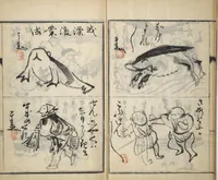 An illustration from Surviving Paintings and Calligraphy of Sengai (Entsū Zenji iboku) (1894)