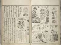 An illustration from Erotica; Compendium Guide to the Brothels of Osaka (Keiryaku ōzassho gyokumon taisei) (1770)