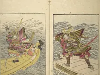 An illustration from Picture Book of the Warriors' Sandals (Ehon musha waraji) (1787)