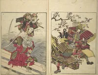 An illustration from Picture Book of the Warriors' Sandals (Ehon musha waraji) (1787)