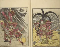 An illustration from Picture Book of the Warriors' Sandals (Ehon musha waraji) (1787)