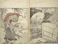 An illustration from Once Upon a Time (A Book of Ghost Stories) (Imawa mukashi) (1790)