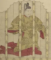 An illustration from Eastern Brocade of One Hundred Poems by One Hundred Poets (Nishiki hyakunin isshu azuma-ori) (1775)