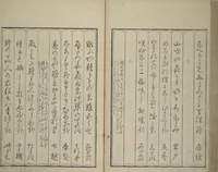 An illustration from Mirror of Yoshiwara Beauties (Seirō bijin awase sugata kagami) (1776)