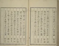 An illustration from Mirror of Yoshiwara Beauties (Seirō bijin awase sugata kagami) (1776)