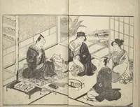 An illustration from Actors [Out of Costume] Like Mount Fuji [Without Snow] in Summer (Yakusha natsu no Fuji), by Ichiba Tsūshō (1830)
